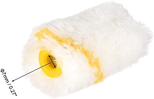 31dpLJ9ssnS or Small Area & Corner: With one end closed design, you can brush the dead end corners and prevent paint from leaking. Application: Small size and lightweight. Perfect replacement cover for paint rollers to paint trim, doors, edging and line striping. Quality and study tray to ensure no drips or spills. Quick and easy to change rolls. Comfortable and strong handle Professional quality mini rollers for a hi-performance. he paint roller is used in renovation work outdoors and indoors of buildings. The paint roller is a universal tool that makes painting work significantly easier - its versatile uses convince many professionals from the construction industry as well as people who have no experience with painting The ergonomic rubber handle makes the item very light and does not slip out of your hand. Colour of Rubber Handle grip will be yellow black combination